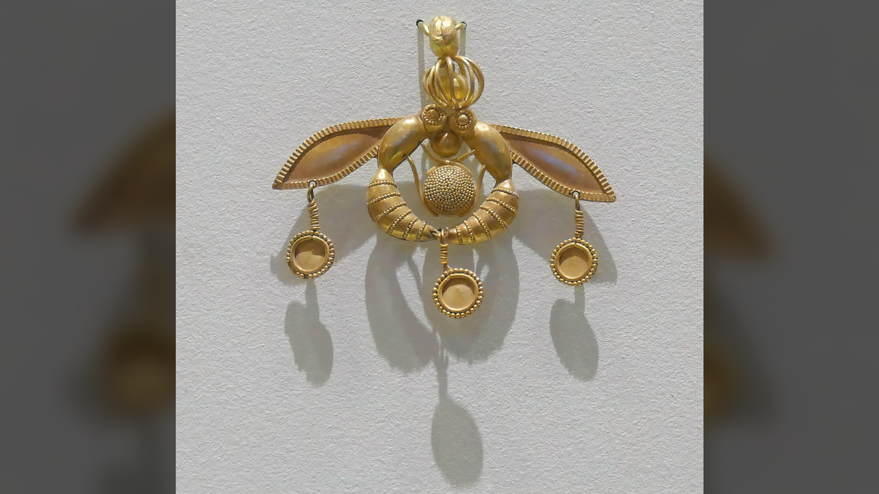 Malia Bee Pendant: A 3,800-year-old accessory found in a Minoan 'pit of gold'