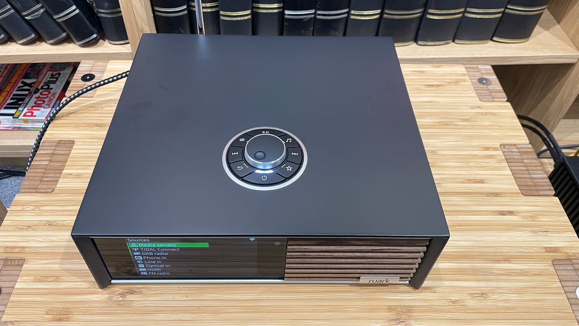 Ruark R610 streaming amplifier in test room