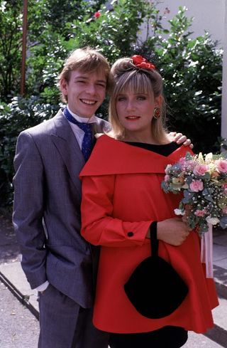 Michelle Collins and Adam Woodyatt as Cindy and Ian Beale in EastEnders