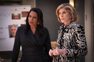 CHRISTINE BARANSKI and AUDRA MCDONALD in THE GOOD FIGHT (2017), directed by ROBERT KING and MICHELLE KING