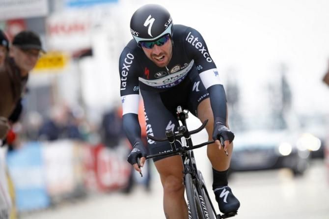 Thomas De Gendt (Omega Pharma-Quickstep) was the fastest early time