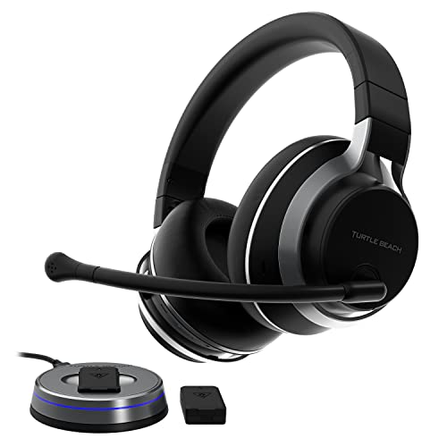 Turtle Beach Stealth Pro Multiplatform Wireless Noise-Cancelling Gaming Headset for Ps5, Ps4, Pc, Mac, Mobile – Swappable Batteries – Black