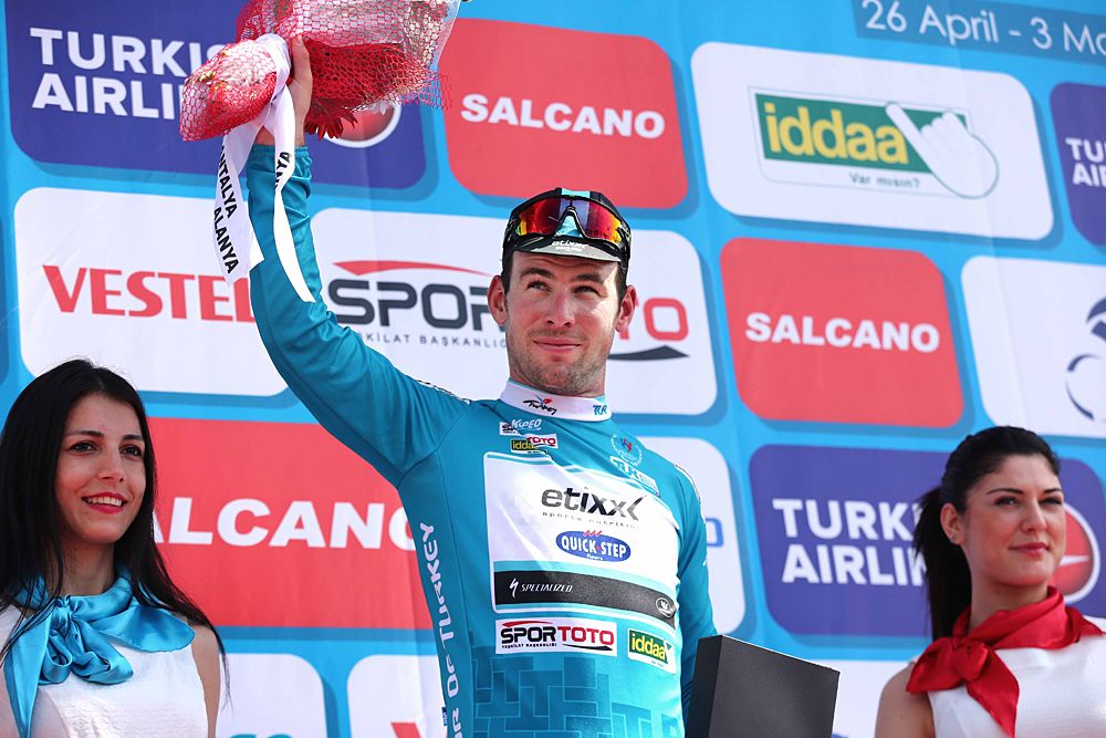 Mark Cavendish (Etixx-QuickStep) leads the Tour of Turkey