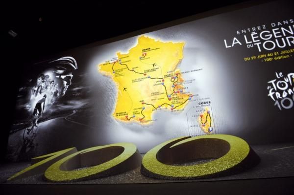 The route of the 2013 Tour de France.