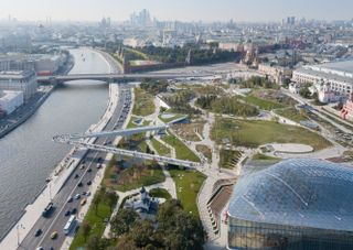 Areal view of Moscow