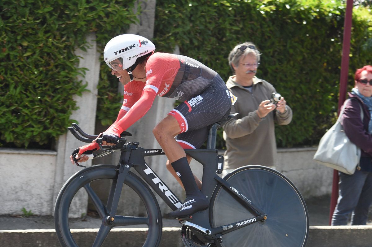 Alberto Contador (Trek-Segafredo) during the TT