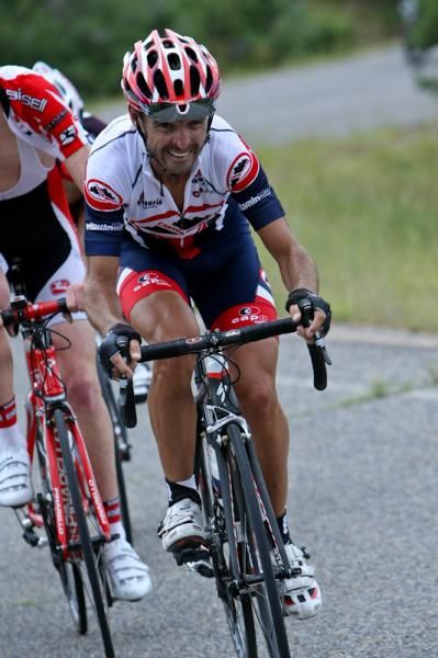 Francisco Mancebo (Canyon Bicycles) going hard at the front.