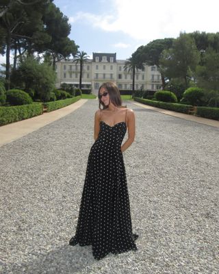 polka dot mazi dress