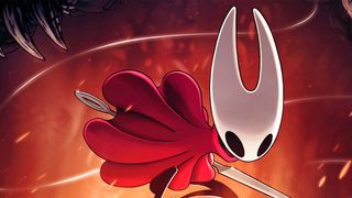 Hollow Knight Silksong; a cartoon insect knight