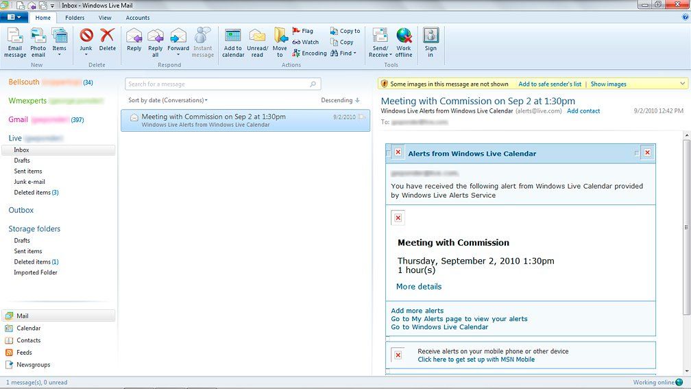 Windows live mail icon