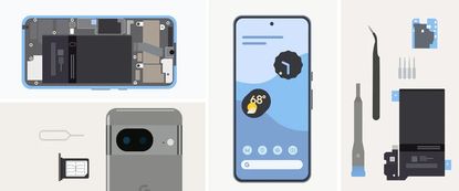 Google Pixel repair illustration