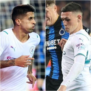 Joao Cancelo and Phil Foden