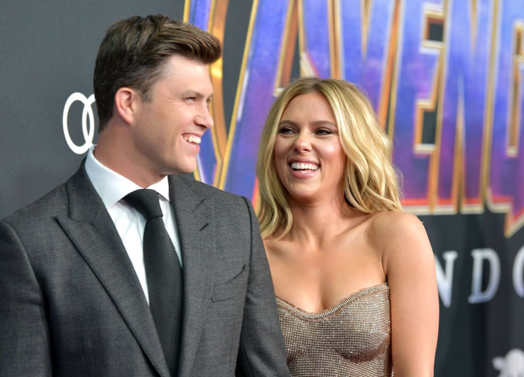 Scarlett Johansson and Colin Jost.