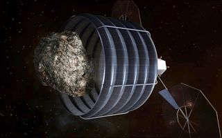 Asteroid Capturing Spacecraft Concept space wallpaper
