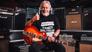 Randy Bachman with his 1959 Gibson Les Paul Standard