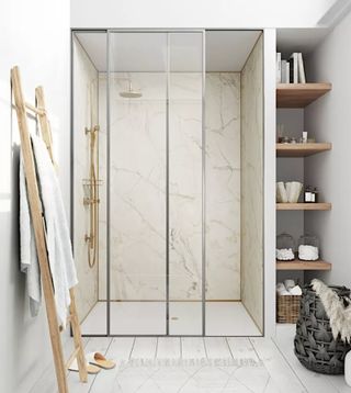 Shower room idea with storage