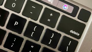MacBook Pro keyboard close-up