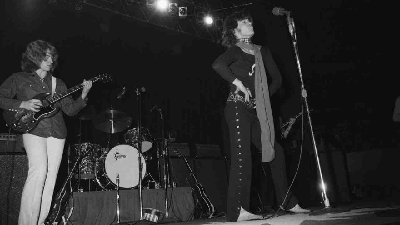 Rolling Stones performing onstage in 1969