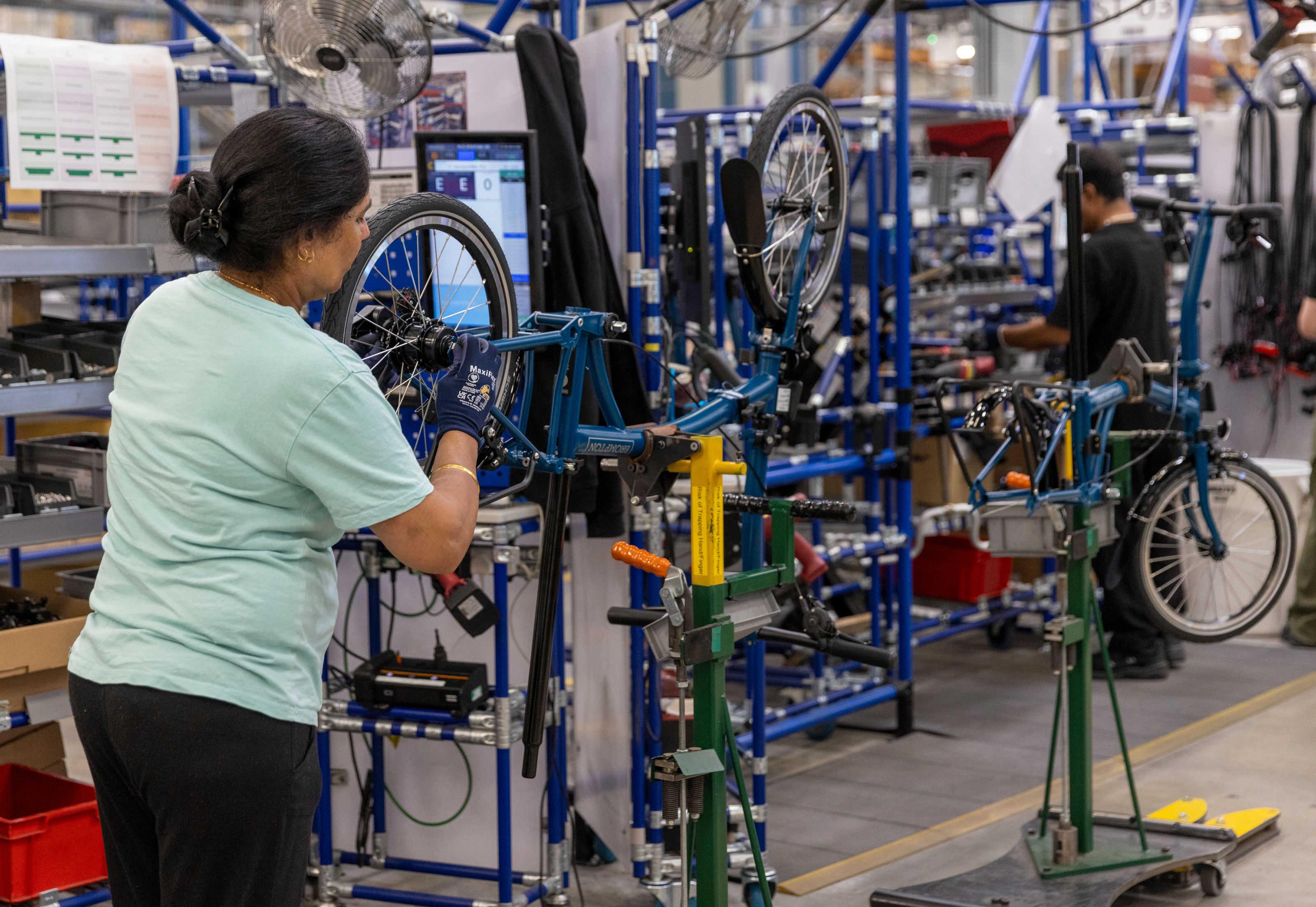 Final assembly at the Brompton factory