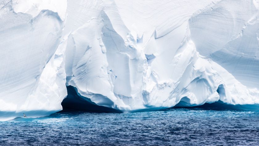 Iceberg A23a drifting in the southern ocean having broken free from Antarctica.