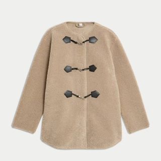 M&S Textured Buckle Coat