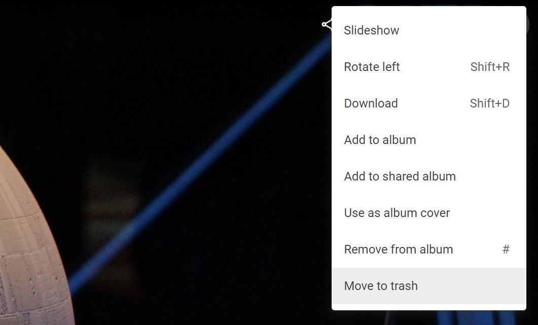 delete photos and videos on google search