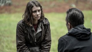 Lauren Cohan as Maggie Rhee in The Walking Dead series finale