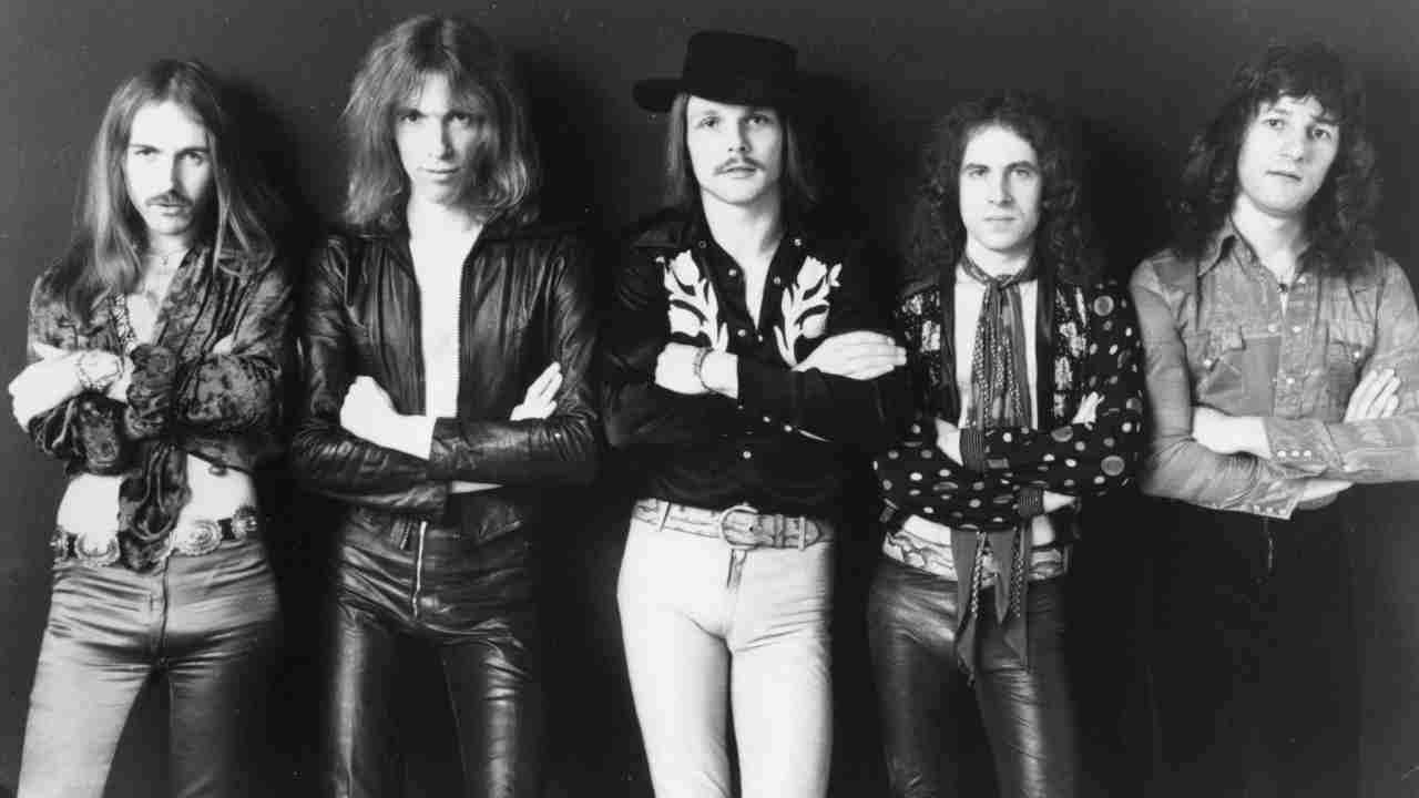 Scorpions posing for a photograph in 1977