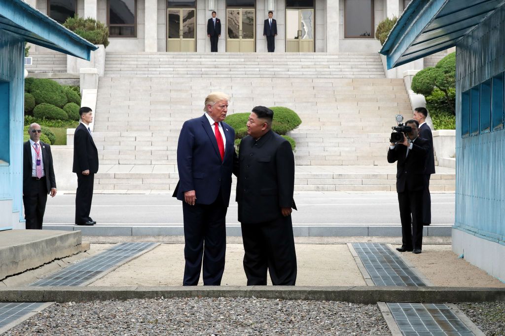 Donald Trump and Kim Jong Un.