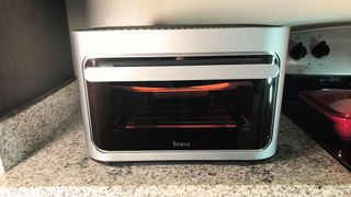 Brava Glass Oven being tested in writer's home