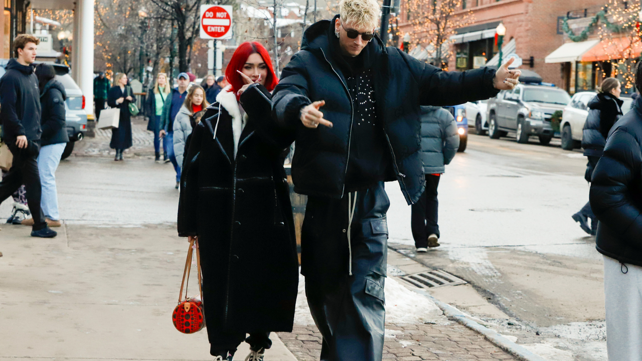 Megan Fox and Machine Gun Kelly are seen on December 31, 2023 in Aspen, Colorado.