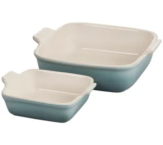 Le Creuset Set of 2 Heritage Square Dishes