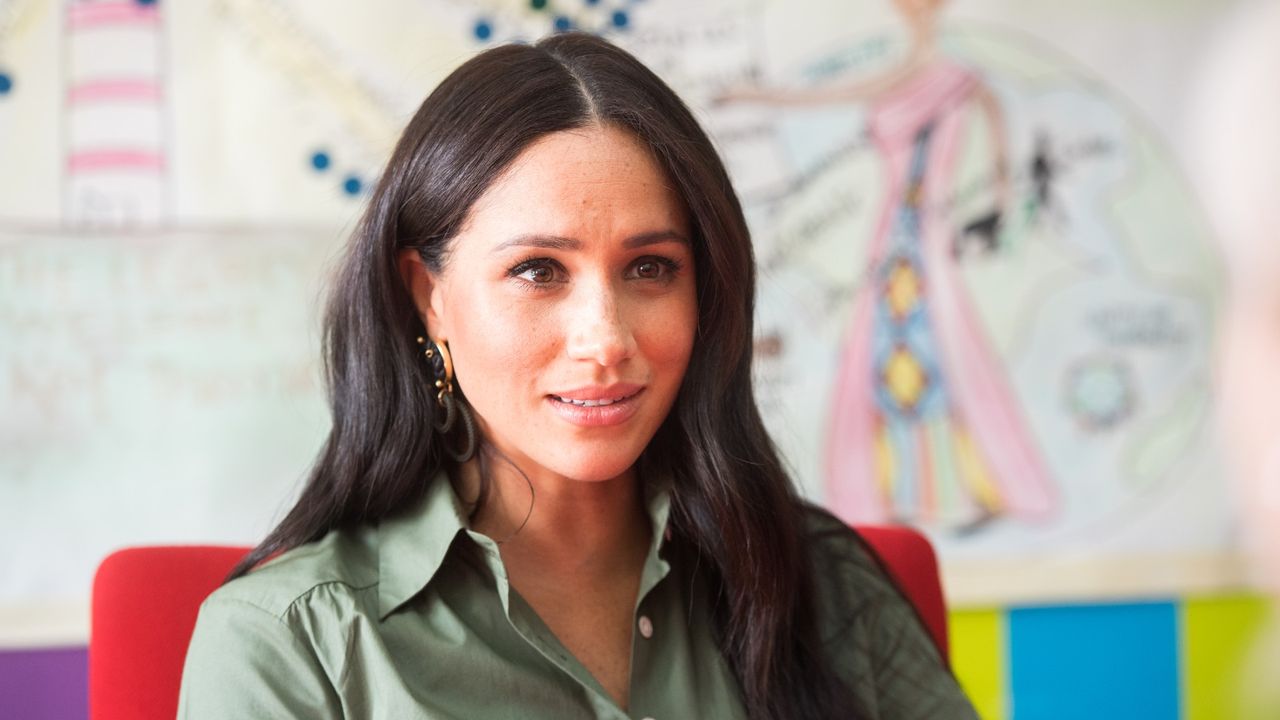 Meghan, Duchess of Sussex joins a conversation to discuss the nature of violence against women and girls while she visits ActionAid during the royal tour of South Africa on October 01, 2019 in Johannesburg, South Africa