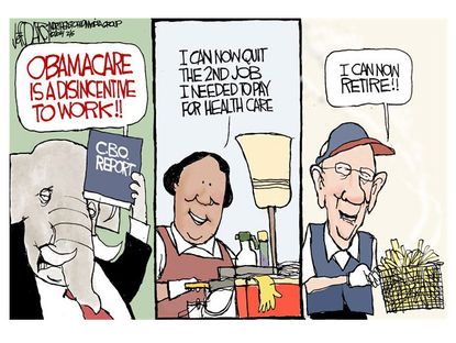 Political cartoon ObamaCare