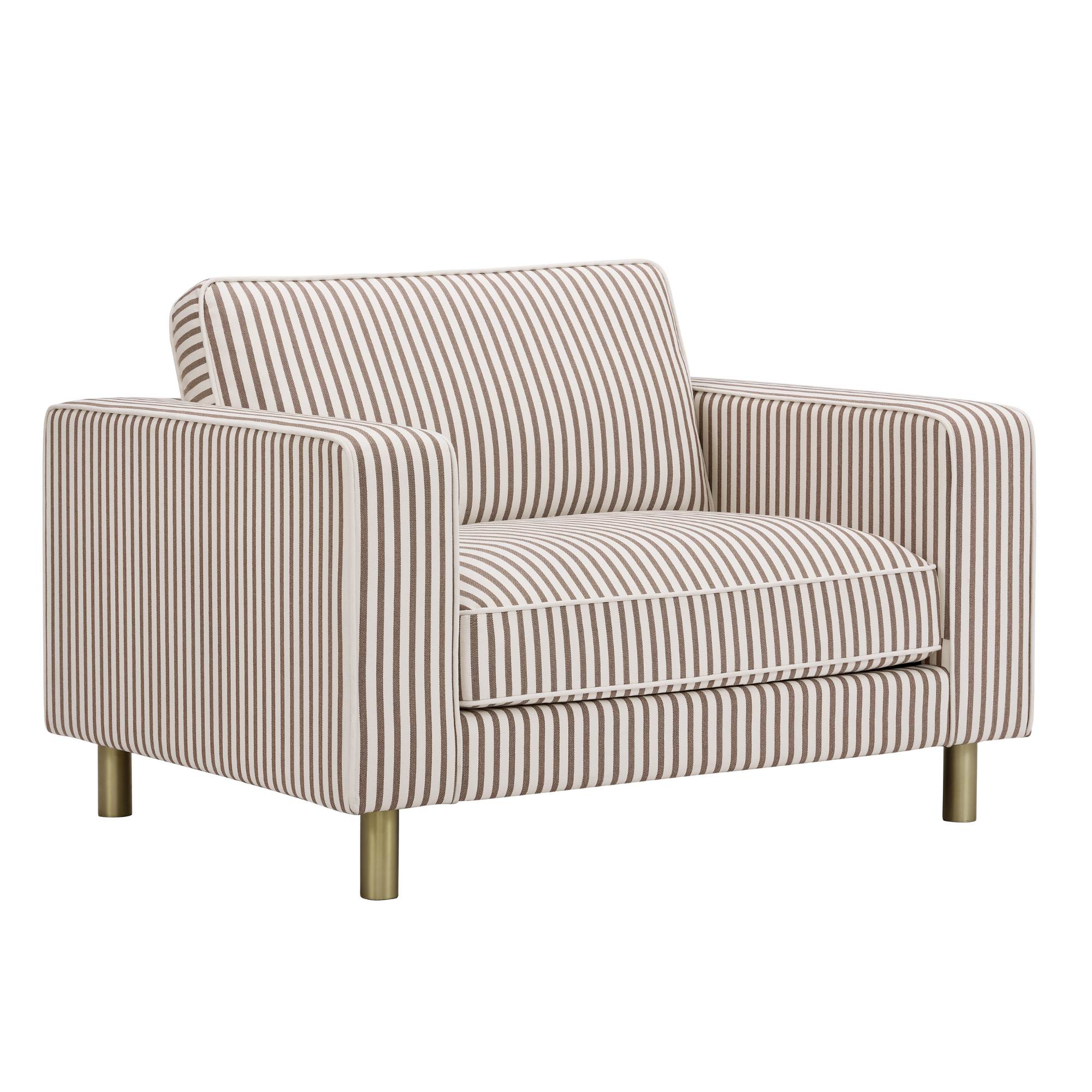 Soho Armchair - Chocolate Stripe