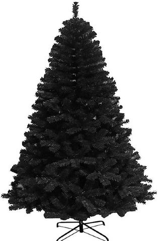 SHATCHI Alaskan Pine Black Christmas Bushy Looking Artificial Tree 7Ft