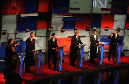 The Republican presidential debate in Milwaukee on Nov 10, 2015