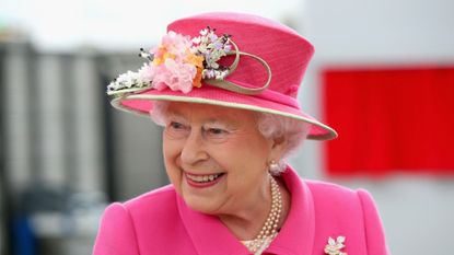 Queen Elizabeth II arrives at the Queen Elizabeth II delivery office in Windsor with Prince Philip, Duke of Edinburgh on April 20, 2016 in Windsor, England