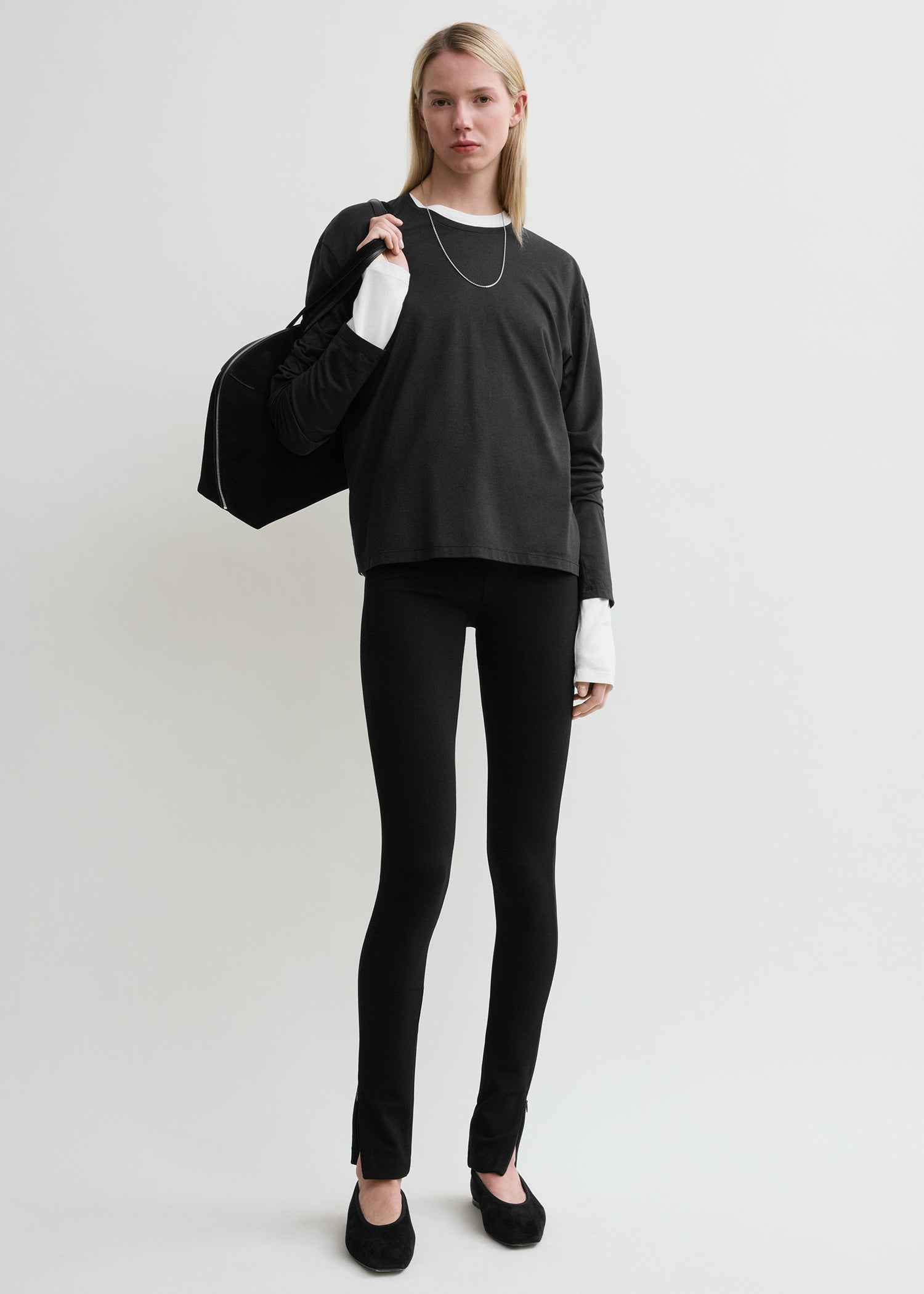 Zip Leggings Black - Xxs