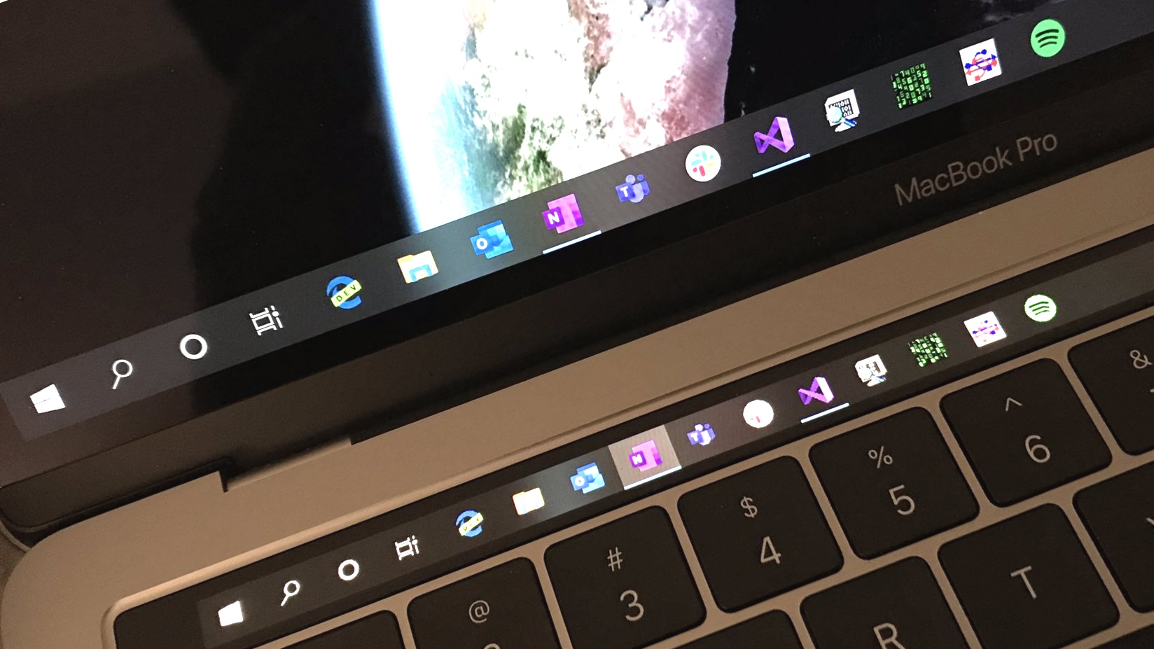 This hack has made the MacBook Pro Touch Bar useful – but only when running  Windows 10