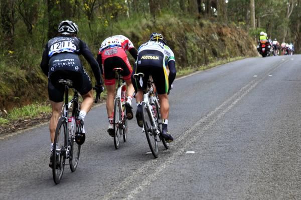 The breakaway group was gradually whittled down