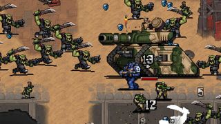 A screenshot of Warhammer Survivors, an upcoming Warhammer-themed action roguelike built with the Vampire Survivors engine.