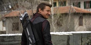 Hawkeye smiling in Age of Ultron