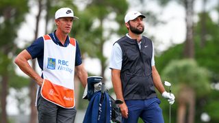 Ted Scott and Scottie Scheffler at the RBC Heritage