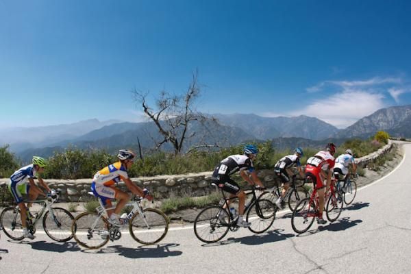The day's break was well-established by the top of the first climb.