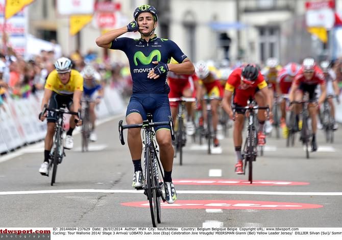 Juan Jose Lobato (Movistar Team) wins stage 3