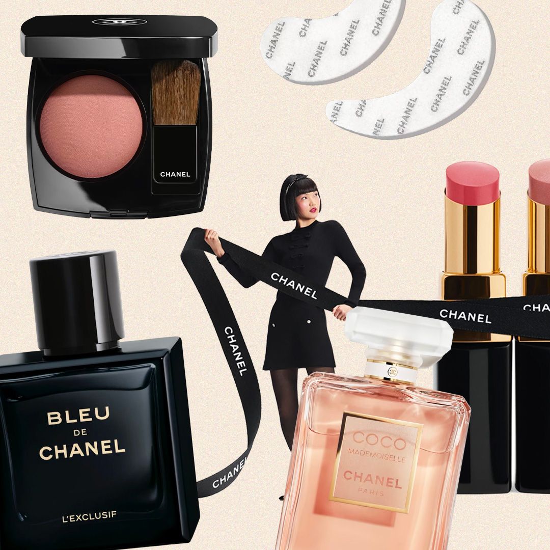 Collage Image of Chanel Beauty Valentine's Day Gifts