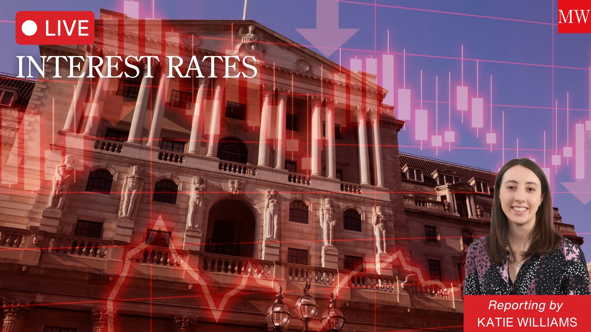 Bank of England image with author headshot in foreground