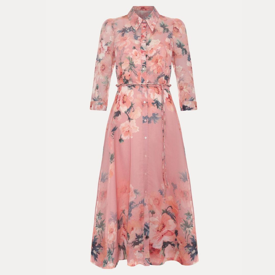 Phase Eight Rose Pink Anabella Midi Dress