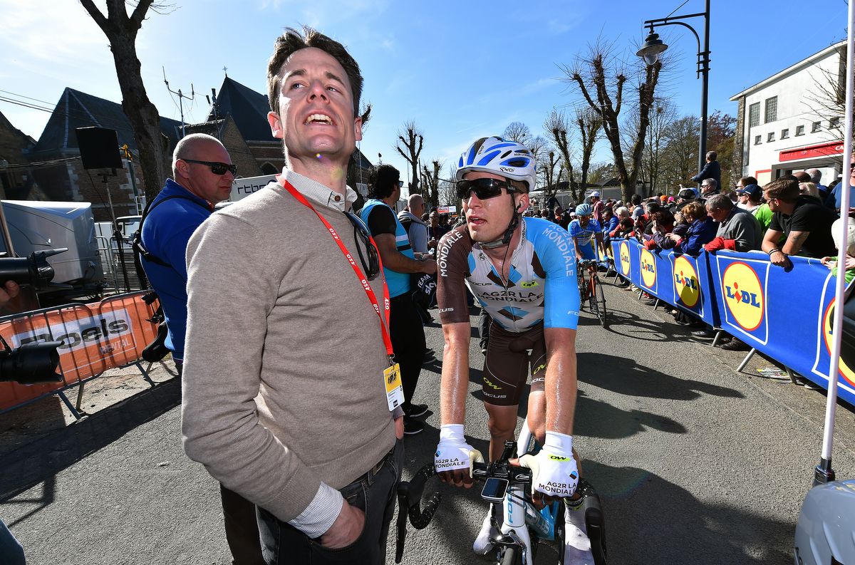 Jan Bakelants with former teammate and now retired Kristof Vandewalle